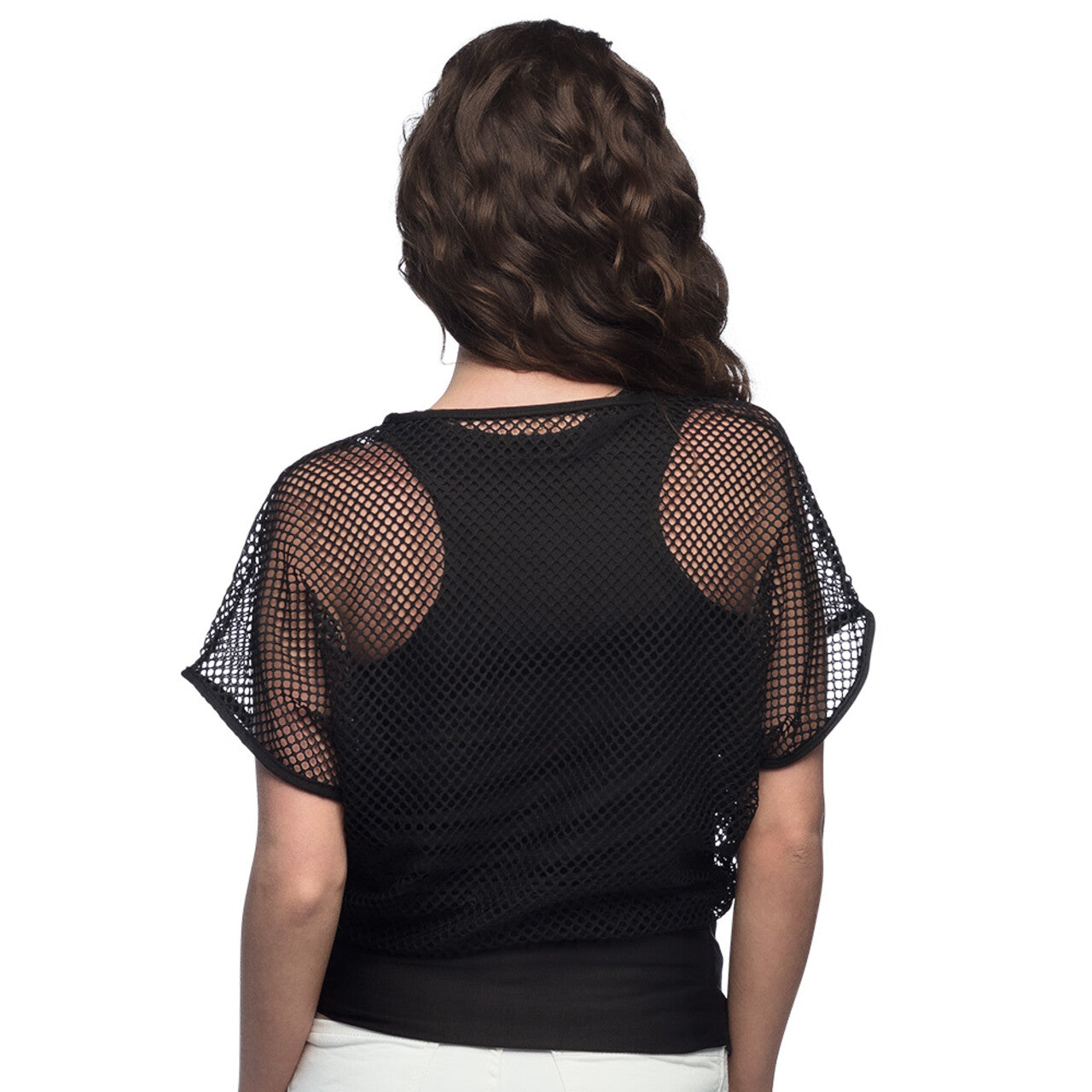 Op deze afbeelding zie je een Kostuums, van het merk Boland. Punk Shirt Visnet Zwart Vrouw