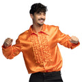 Chemise à Volants Orange