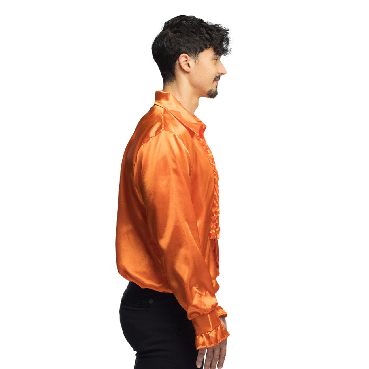 Op deze afbeelding zie je een Kostuums, van het merk Boland. Rouchen Blouse Oranje Orlando Orange Man
