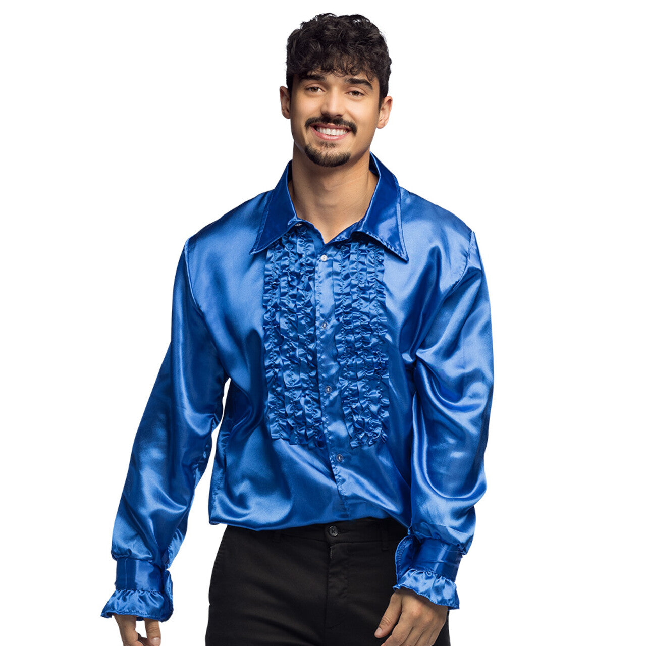 Op deze afbeelding zie je een Kostuums, van het merk Boland. Rouchen Blouse Acrobaat Aad Man