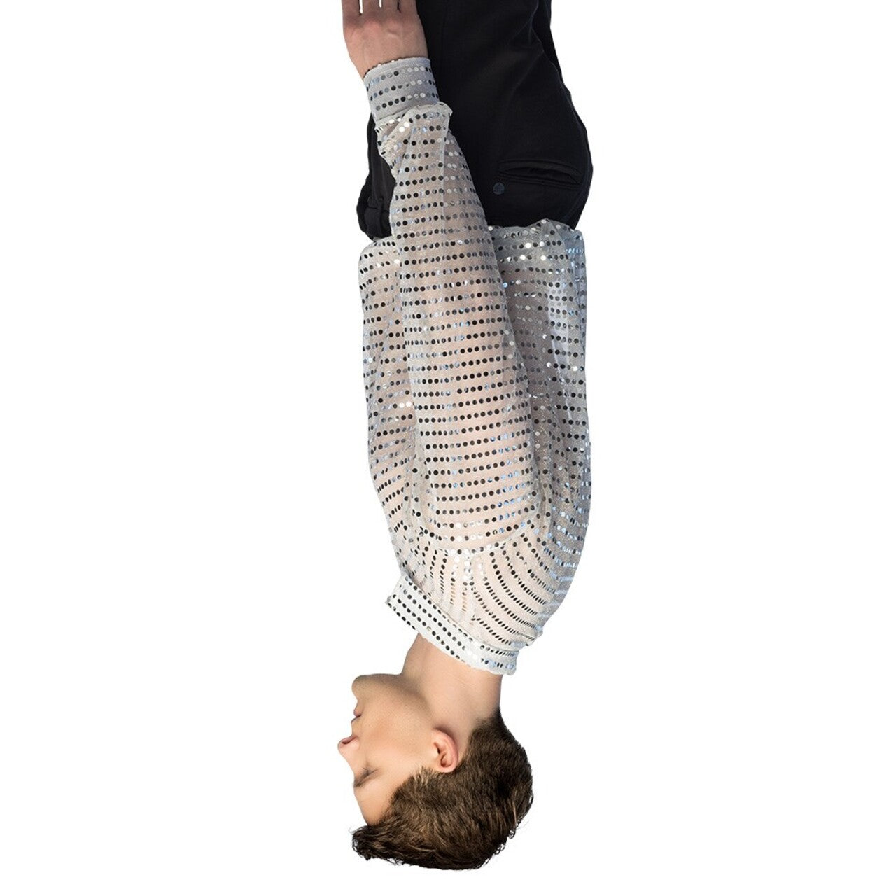 Op deze afbeelding zie je een Kostuums, van het merk Boland. Overhemd Wit Met Pailletten Blinkie Blink Man
