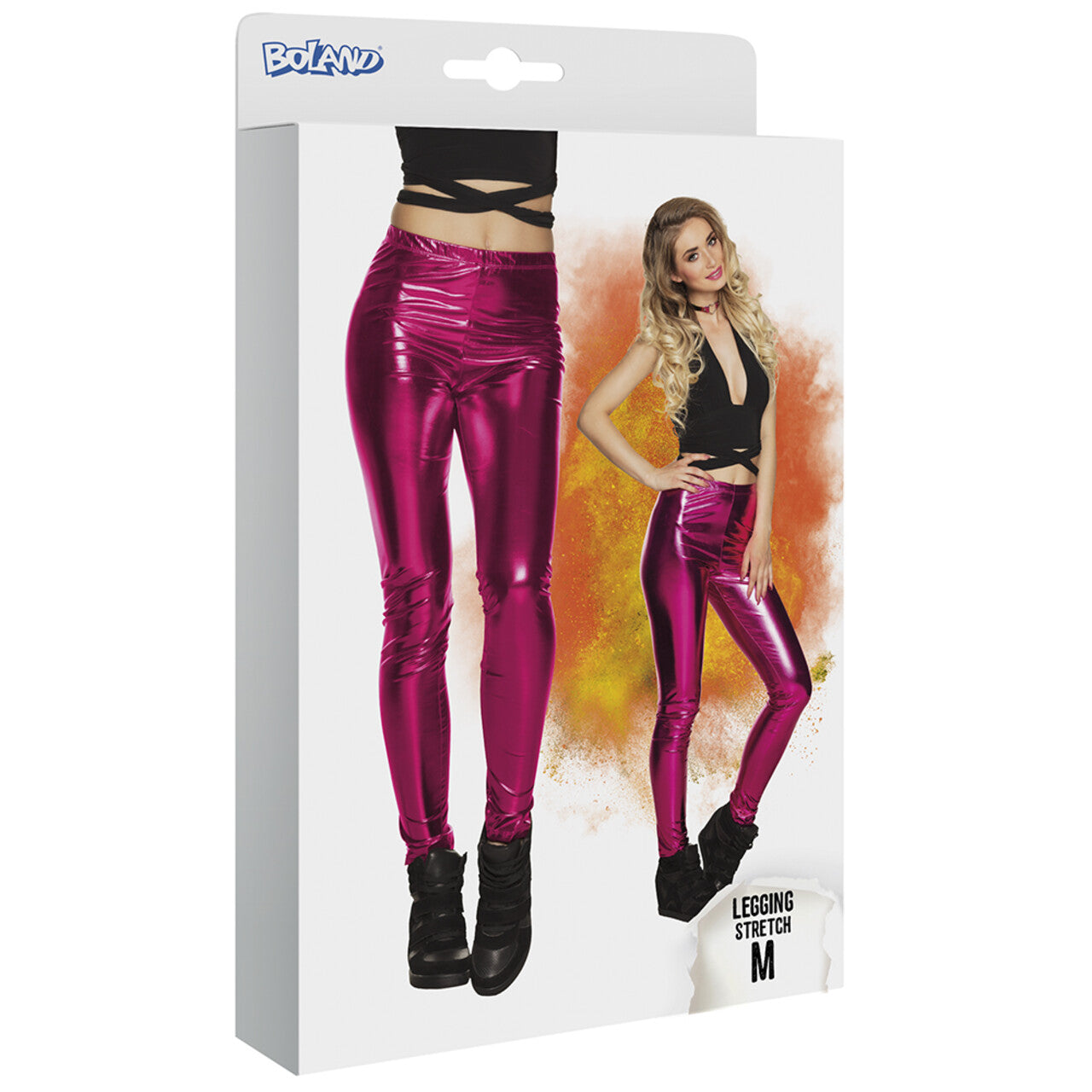 Op deze afbeelding zie je een Kostuums, van het merk Boland. Legging Glance Of Pink Metallic Vrouw