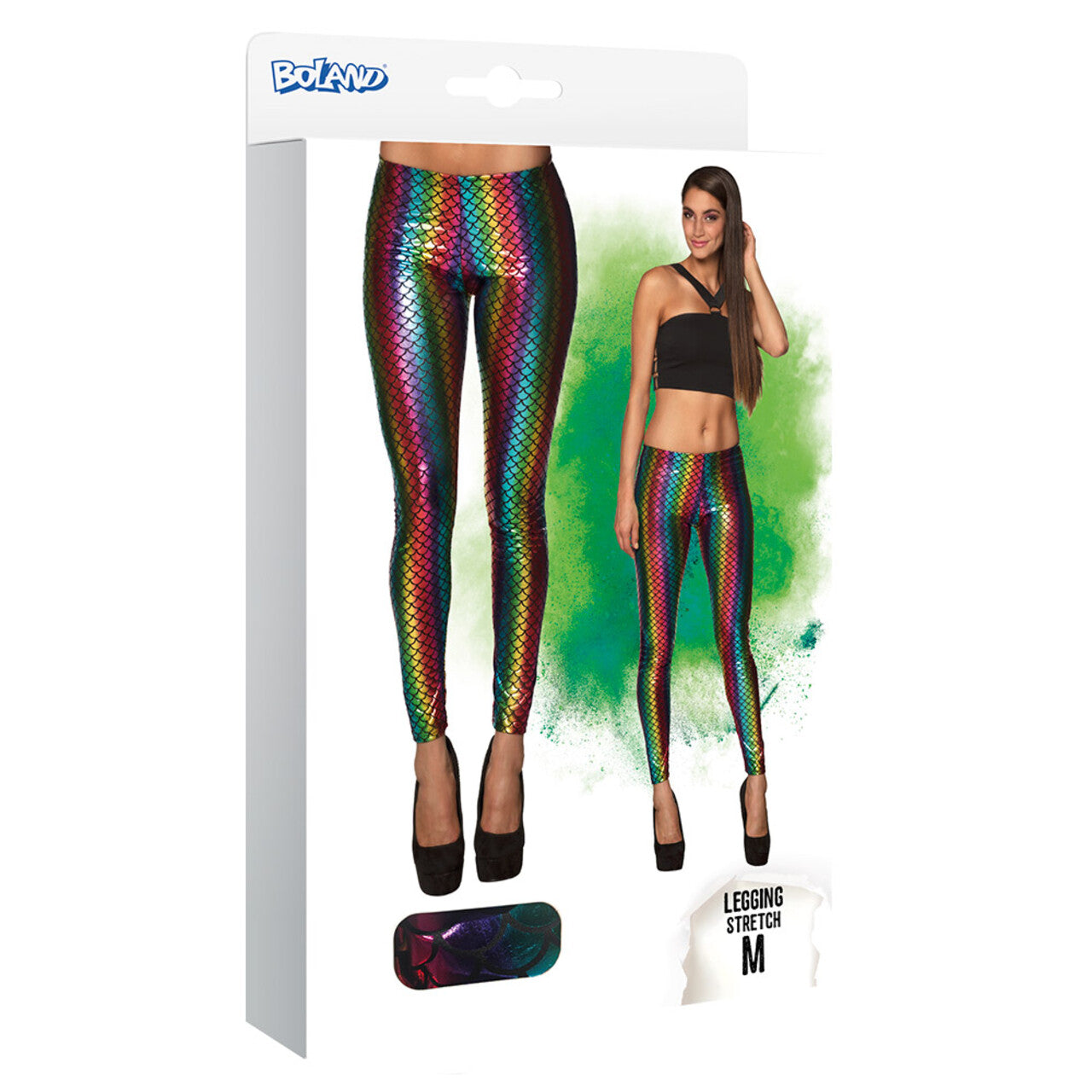 Op deze afbeelding zie je een Kostuums, van het merk Boland. Fantasy Mermaid Regenboog Legging Vrouw