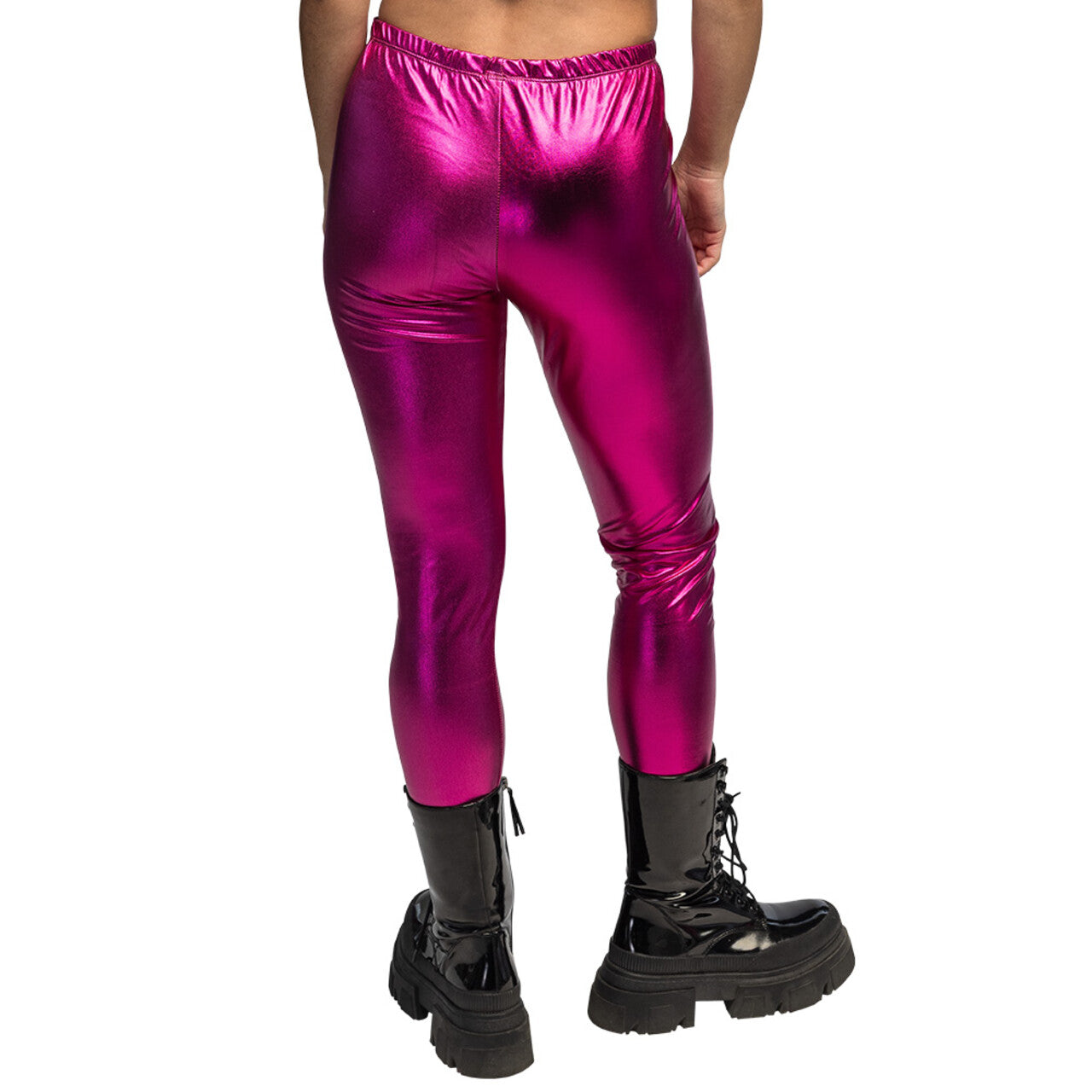 Op deze afbeelding zie je een Kostuums, van het merk Boland. Legging Metallic Fuchsia Vrouw