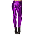 Legging Metallic Paars Vrouw