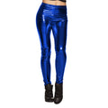Legging Métallisé Bleu Foncé