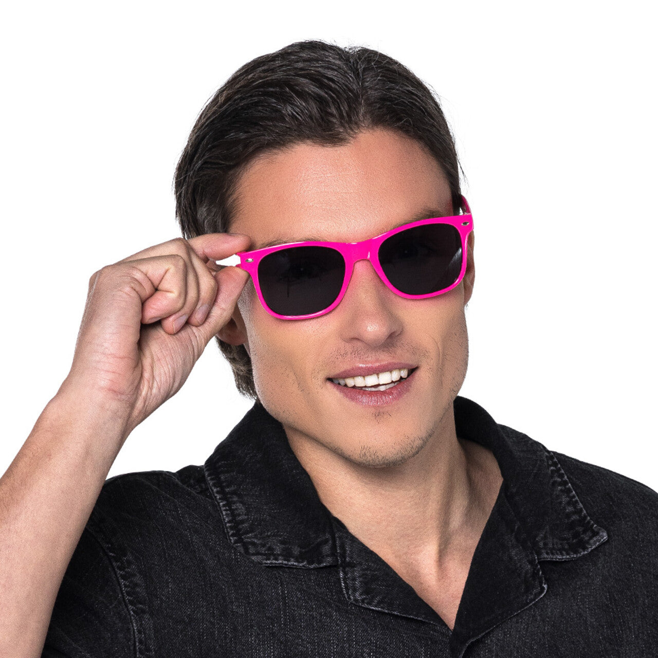 Op deze afbeelding zie je een Accessoires, van het merk Boland. Festival Party Bril Neon Roze
