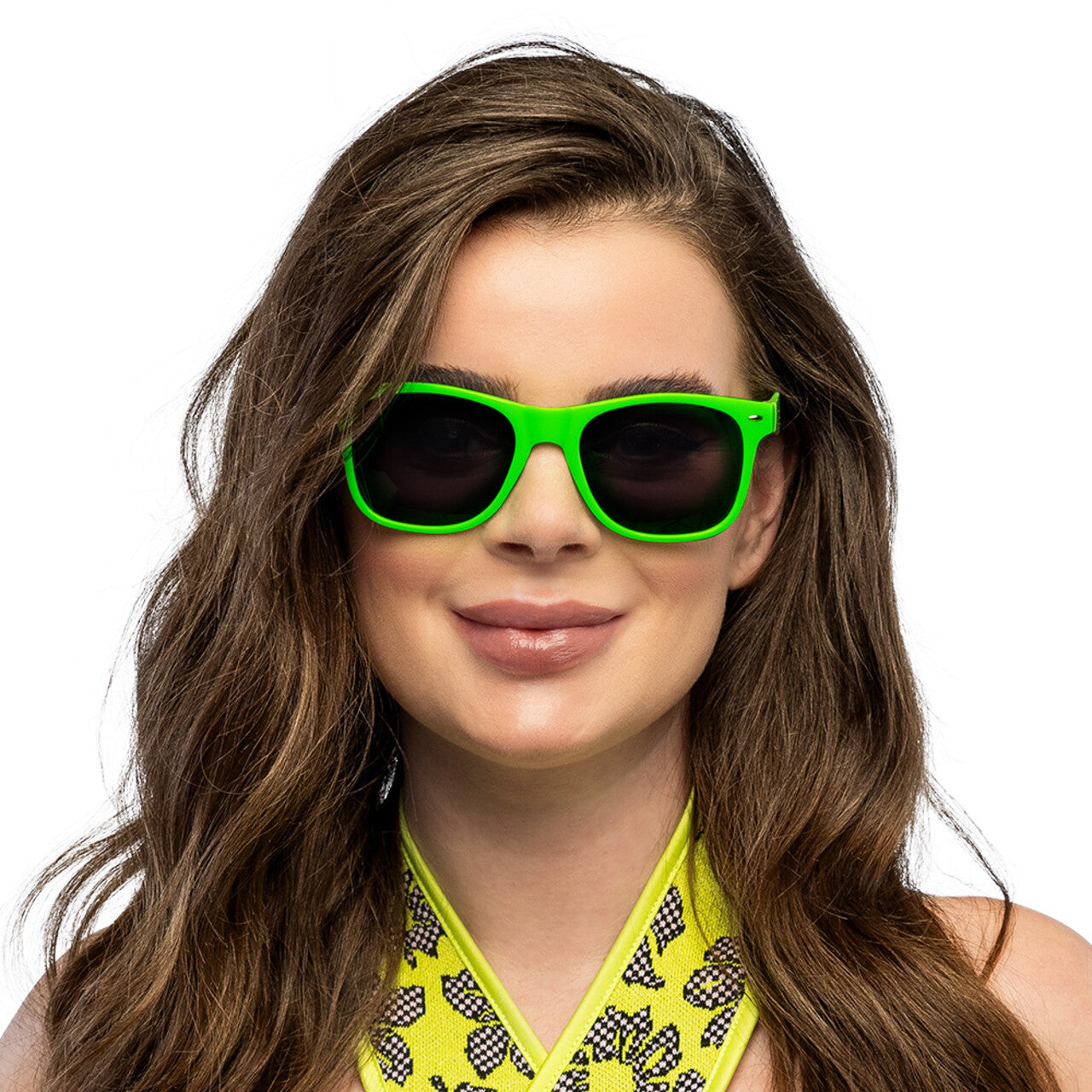 Op deze afbeelding zie je een Accessoires, van het merk Boland. Festival Party Bril Neon Groen
