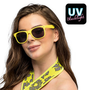 Op deze afbeelding zie je een Accessoires, van het merk Boland. Festival Party Bril Neon Geel