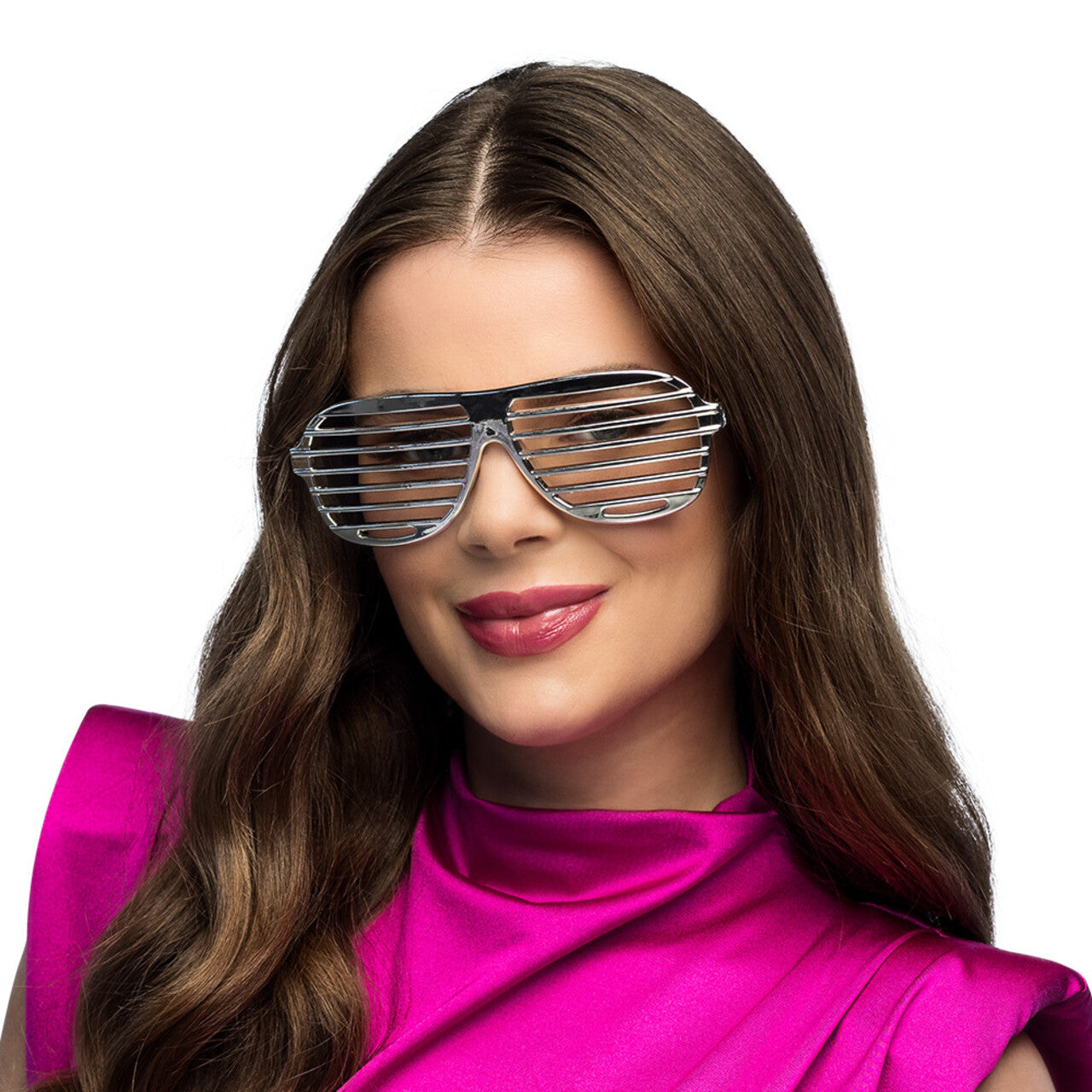 Op deze afbeelding zie je een Accessoires, van het merk Boland. Futuristische Partybril Zilver