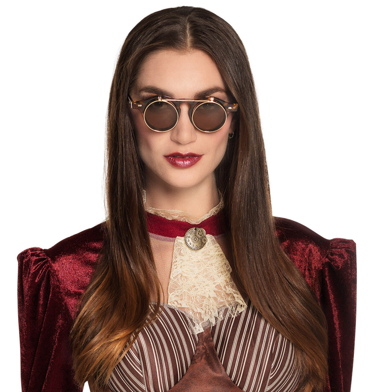 Op deze afbeelding zie je een Accessoires, van het merk Boland. Steampunk Vintage Bril