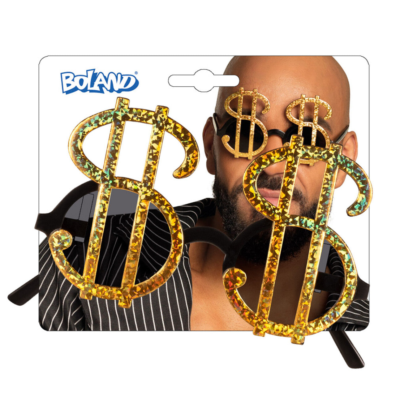 Op deze afbeelding zie je een Accessoires, van het merk Boland. Bril Seeing Dollar Signs