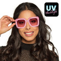 Partybril Bling Bling Roze Uv