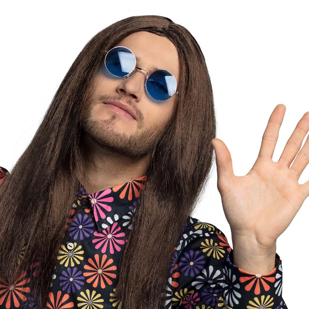 Op deze afbeelding zie je een Accessoires, van het merk Boland. Set 3 Stuks Partybrillen Ozzy Blauw / Roze / Zwart