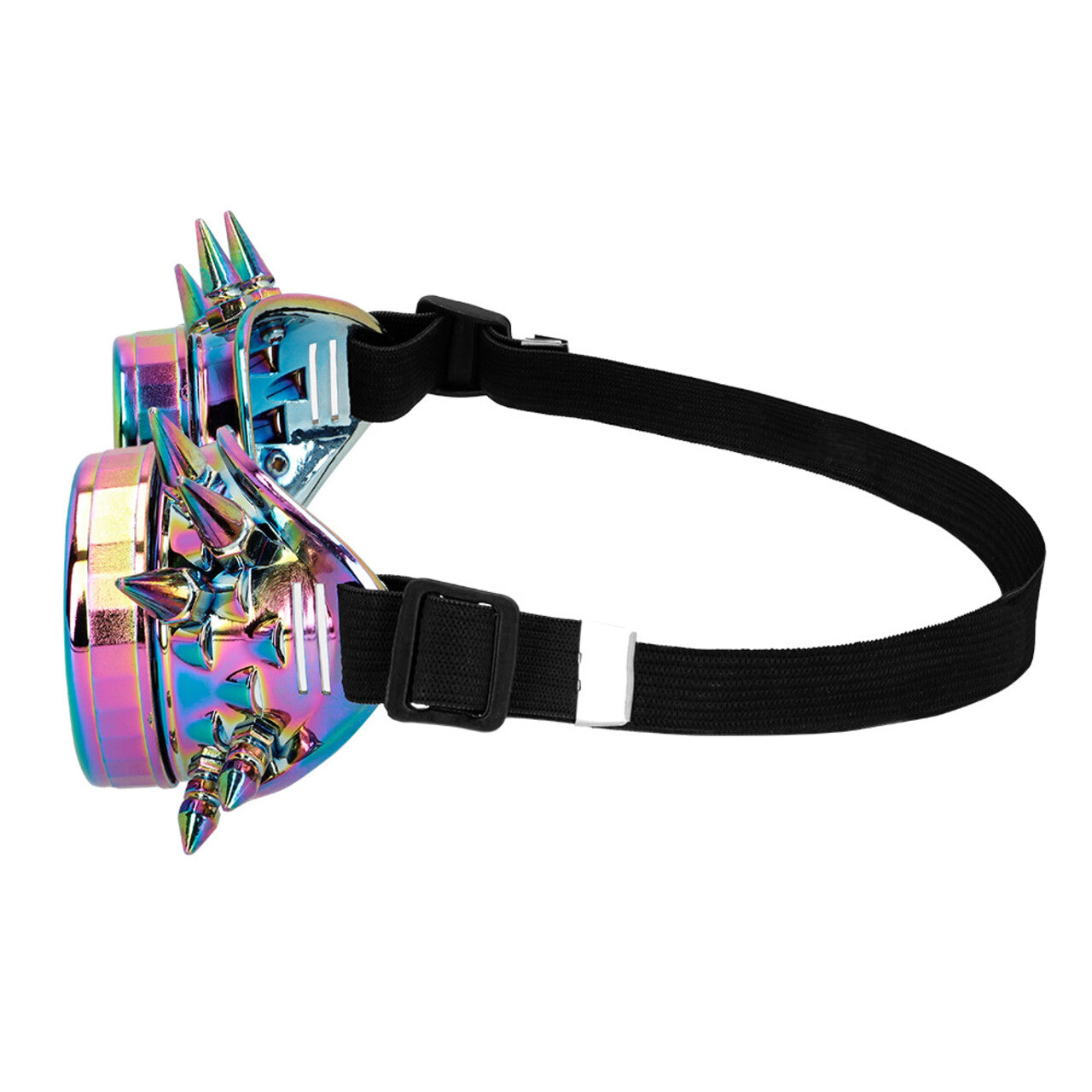 Op deze afbeelding zie je een Accessoires, van het merk Boland. Spiky Rave Bril Zilver