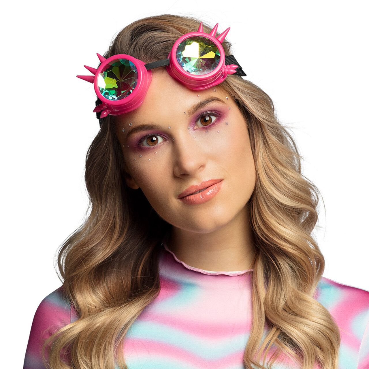 Op deze afbeelding zie je een Accessoires, van het merk Boland. Pink Energy Spiky Bril