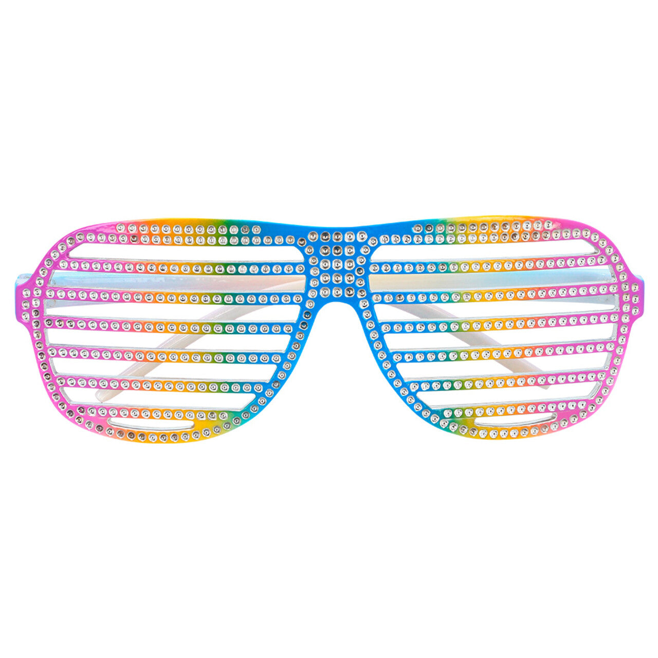 Op deze afbeelding zie je een Accessoires, van het merk Boland. Regenboog Glitter Partybril
