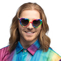 Partybrille Regenbogen Herz