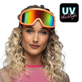 Neonorange Party-Gletscherbrille Uv