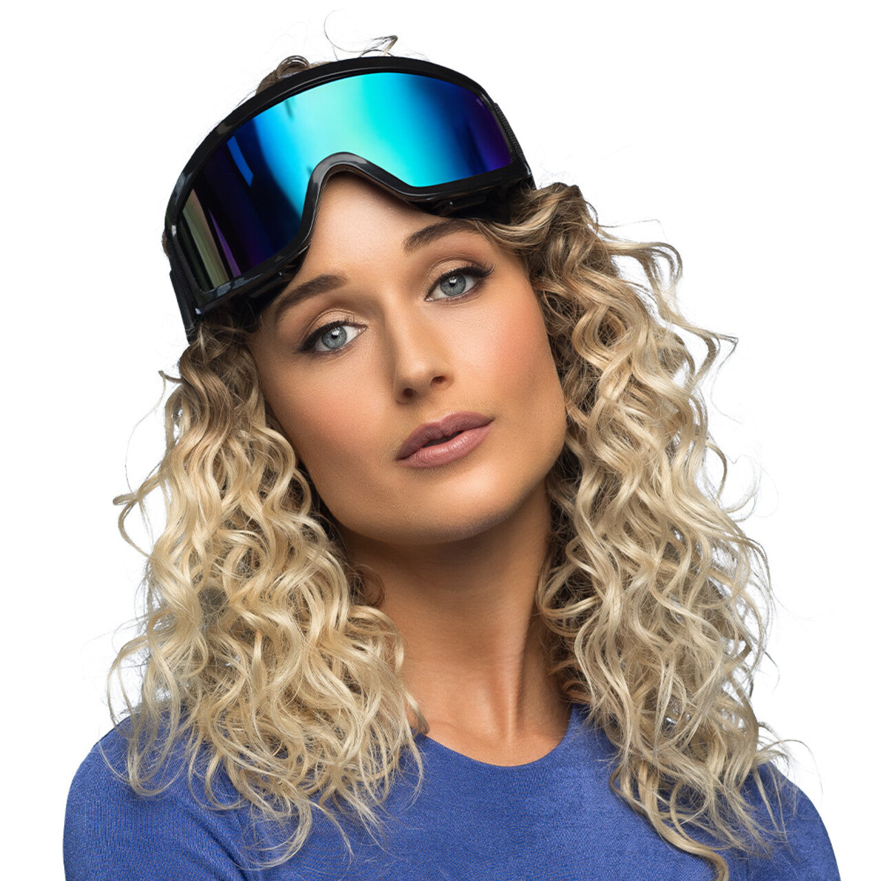 Op deze afbeelding zie je een Accessoires, van het merk Boland. Party Skibril Zwart