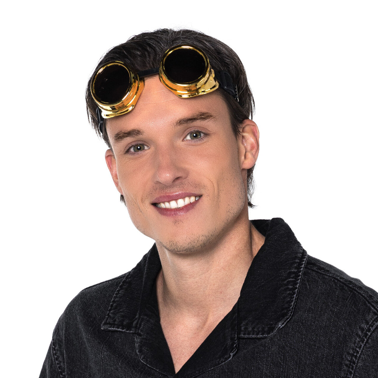 Op deze afbeelding zie je een Accessoires, van het merk Boland. Gouden Vintage Party Goggles