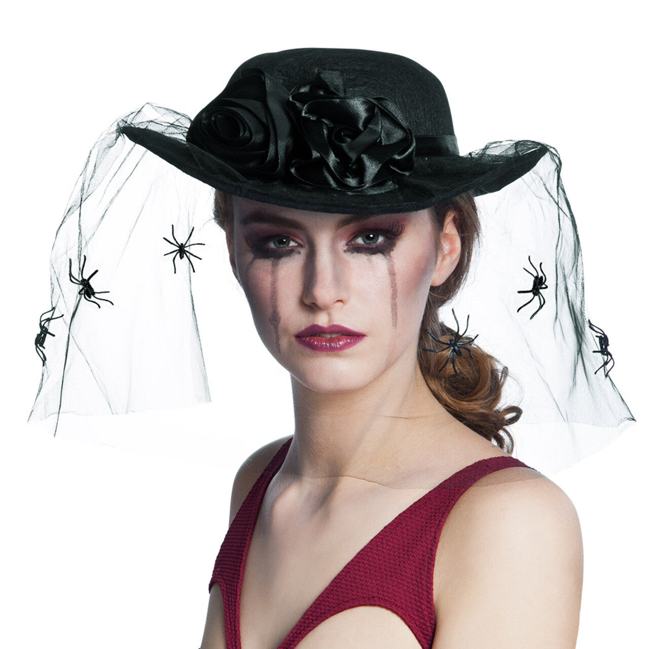 Op deze afbeelding zie je een Accessoires, van het merk Boland. Hoed Black Widow