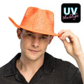 Aurora Strass Cowboyhoed Neonoranje Uv