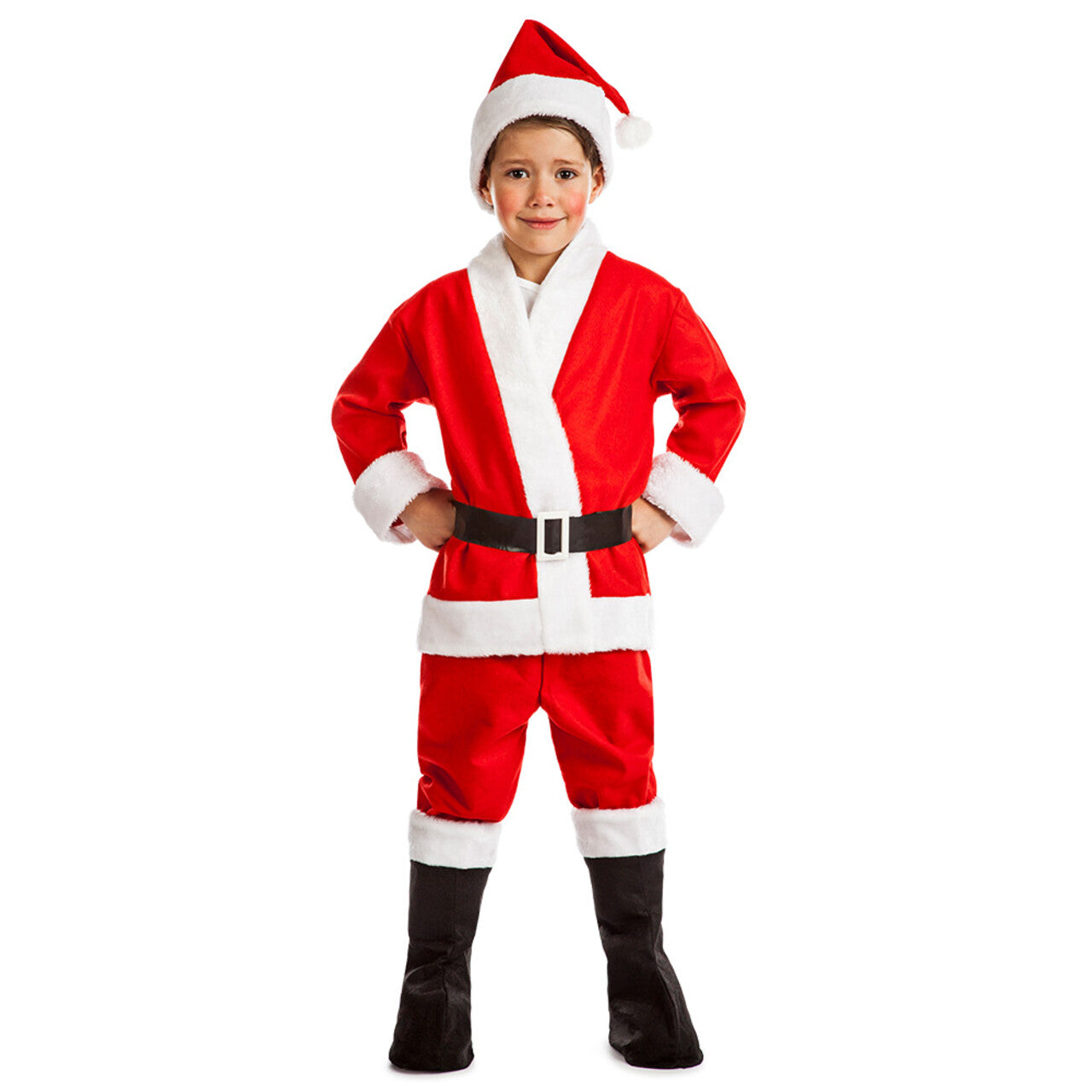 Op deze afbeelding zie je een Kostuums, van het merk Boland. Sweet Little Santa Kind Kostuum