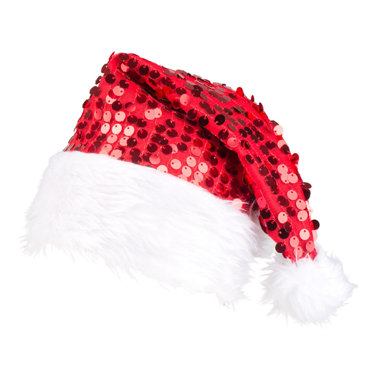 Op deze afbeelding zie je een Accessoires, van het merk Boland. Kerstmuts Pailletten Rood