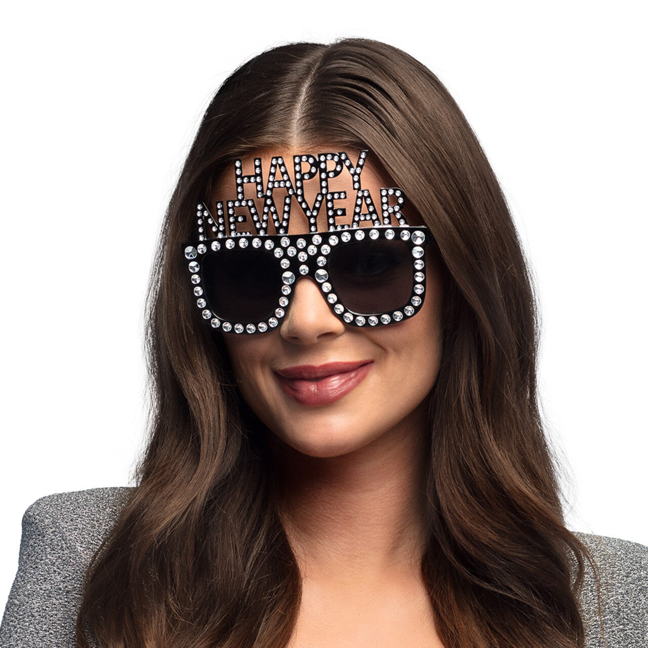 Op deze afbeelding zie je een Accessoires, van het merk Boland. Happy New Bling Year Bril
