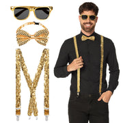 Op deze afbeelding zie je een Accessoires, van het merk Boland. Gentleman Party Pailletten Set Goud