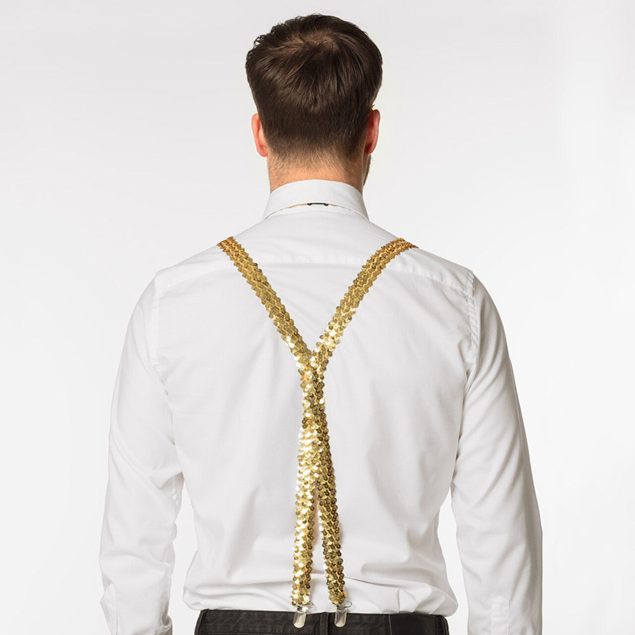 Op deze afbeelding zie je een Accessoires, van het merk Boland. Gentleman Party Pailletten Set Goud