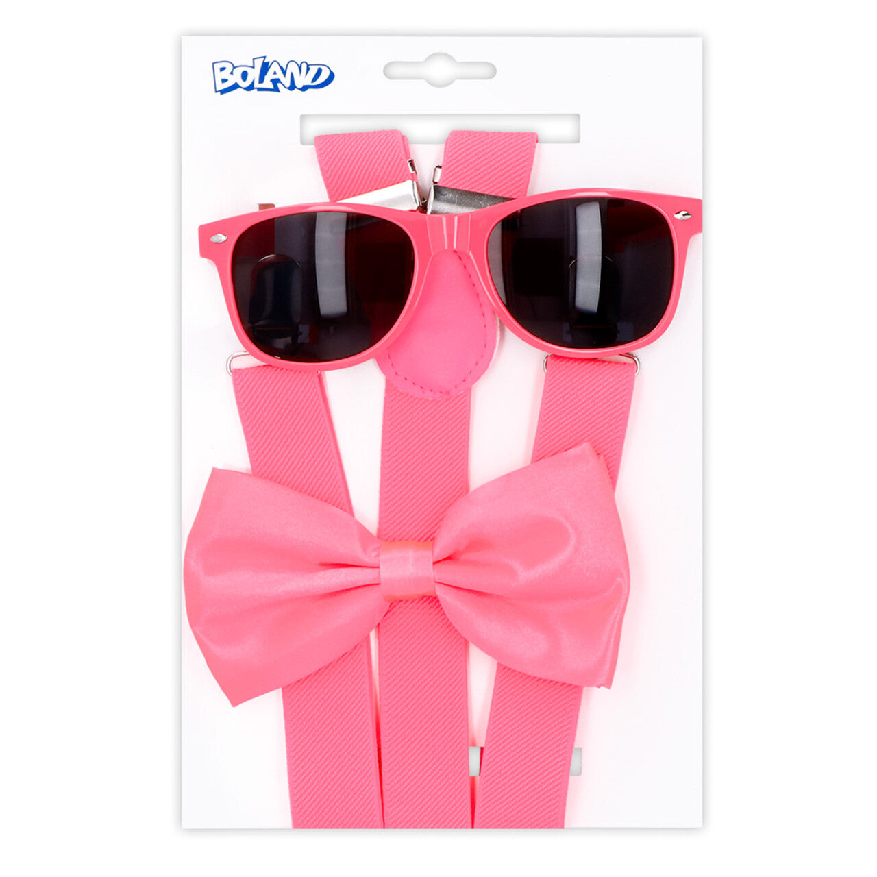 Op deze afbeelding zie je een Accessoires, van het merk Boland. Gentleman Party Set Roze