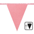 Kartonnen Vlaggenlijn Glitter Rosé / Goud