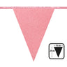 Kartonnen Vlaggenlijn Glitter Rosé / Goud