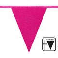 Karton Wimpelkette Glitter Rosa
