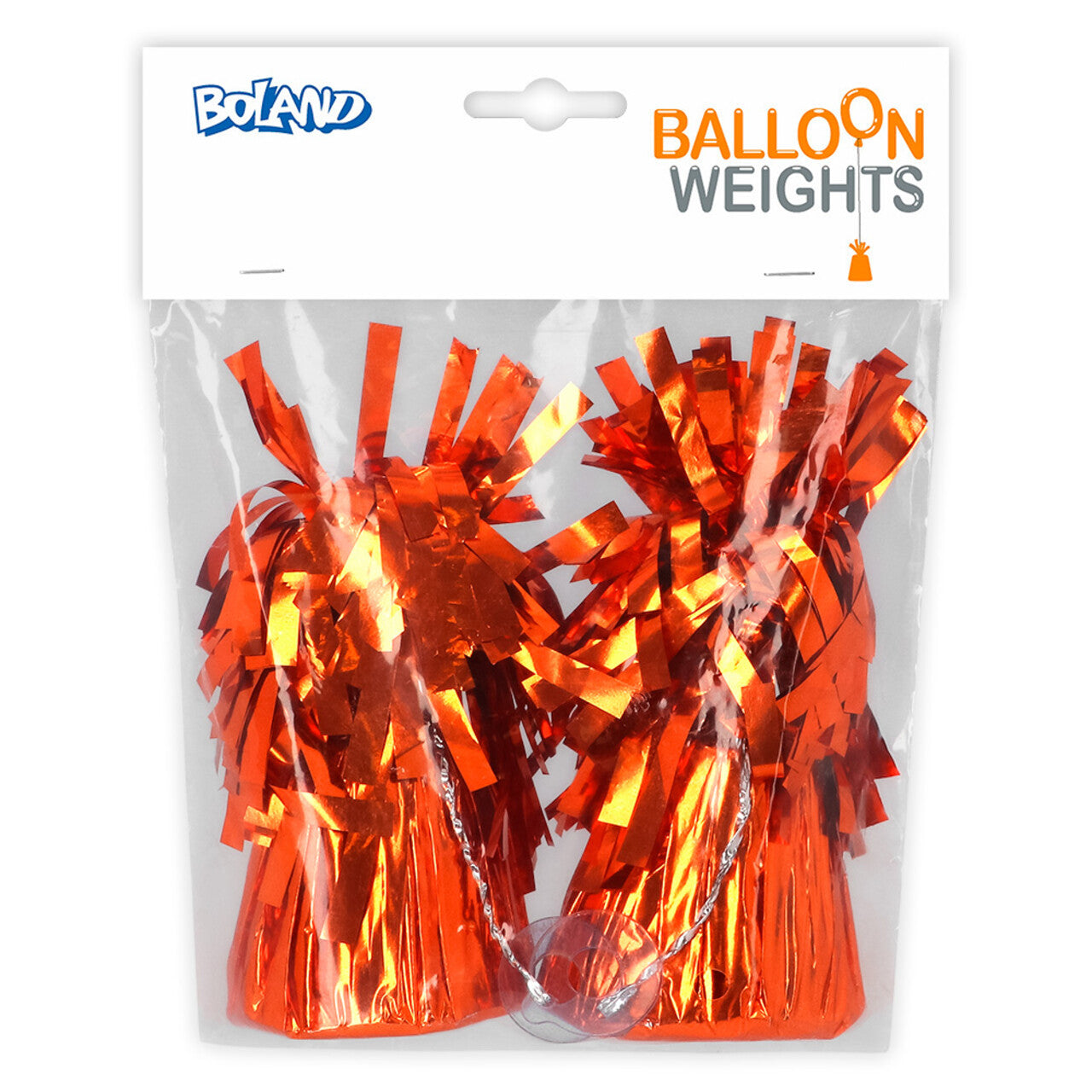 Op deze afbeelding zie je een Decoratie, van het merk Boland. Set 2 Ballongewichten Oranje
