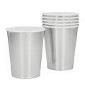 Papieren Feestbekers Zilver 6 Stuks