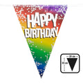 Vlaggenlijn Rainbow Happy Birthday