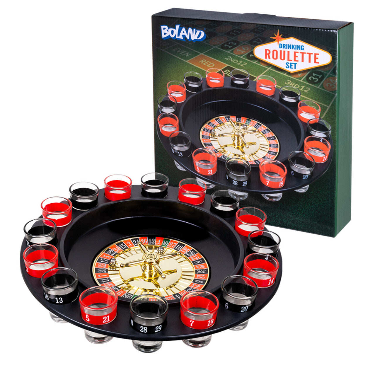 Op deze afbeelding zie je een Decoratie, van het merk Boland. Game On Drankspel Roulette Je Gek