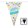 Vlaggenlijn Happy Birthday Confetti