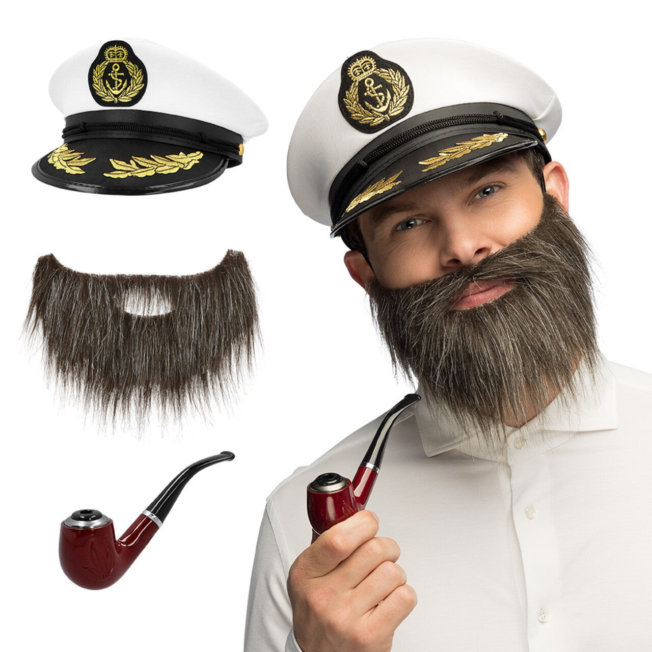 Op deze afbeelding zie je een Accessoires, van het merk Boland. Accessoire Set Sea Captain Overseas