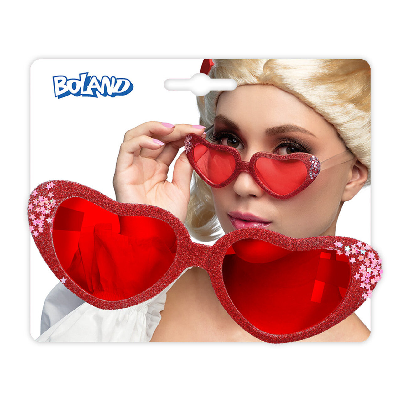 Op deze afbeelding zie je een Accessoires, van het merk Boland. Hart Vol Glitter Bril