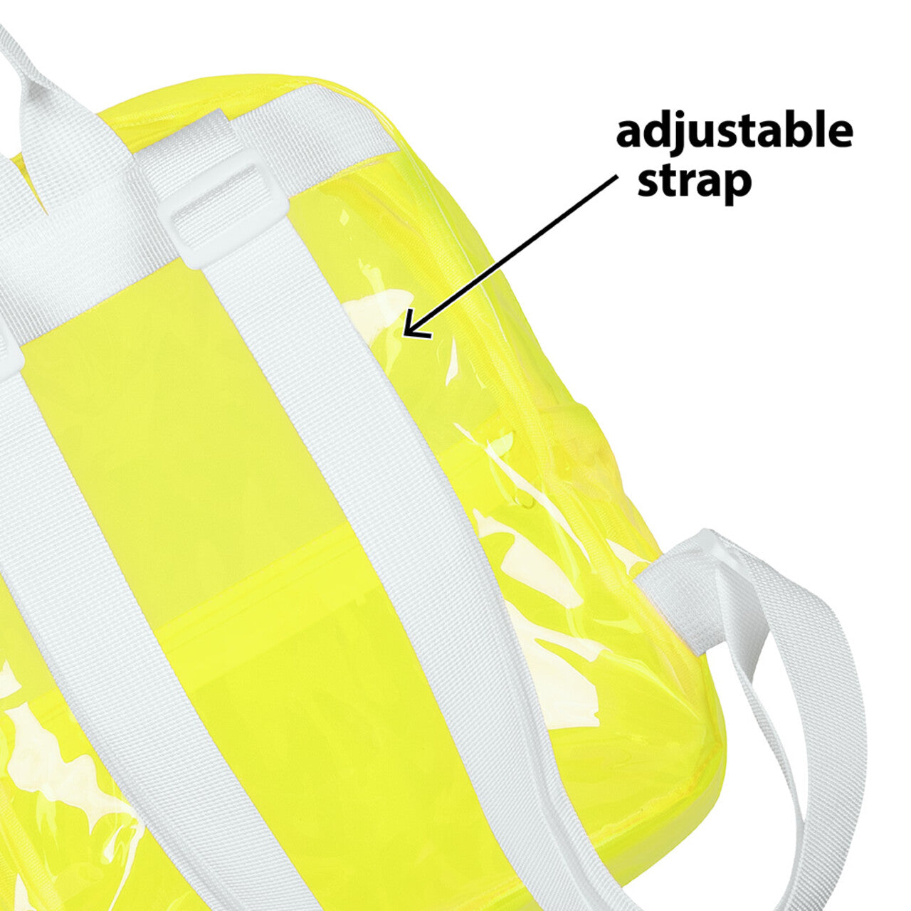 Op deze afbeelding zie je een Accessoires, van het merk Boland. Handige Rugzak Doorzichtig Geel