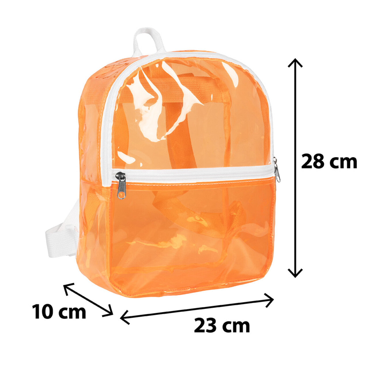 Op deze afbeelding zie je een Accessoires, van het merk Boland. Handige Rugzak Doorzichtig Oranje