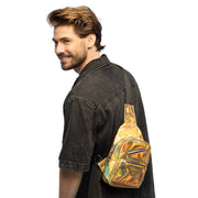 Op deze afbeelding zie je een Accessoires, van het merk Boland. Crossbody Tas Metallic Deluxe Goud Met Meerdere Vakken