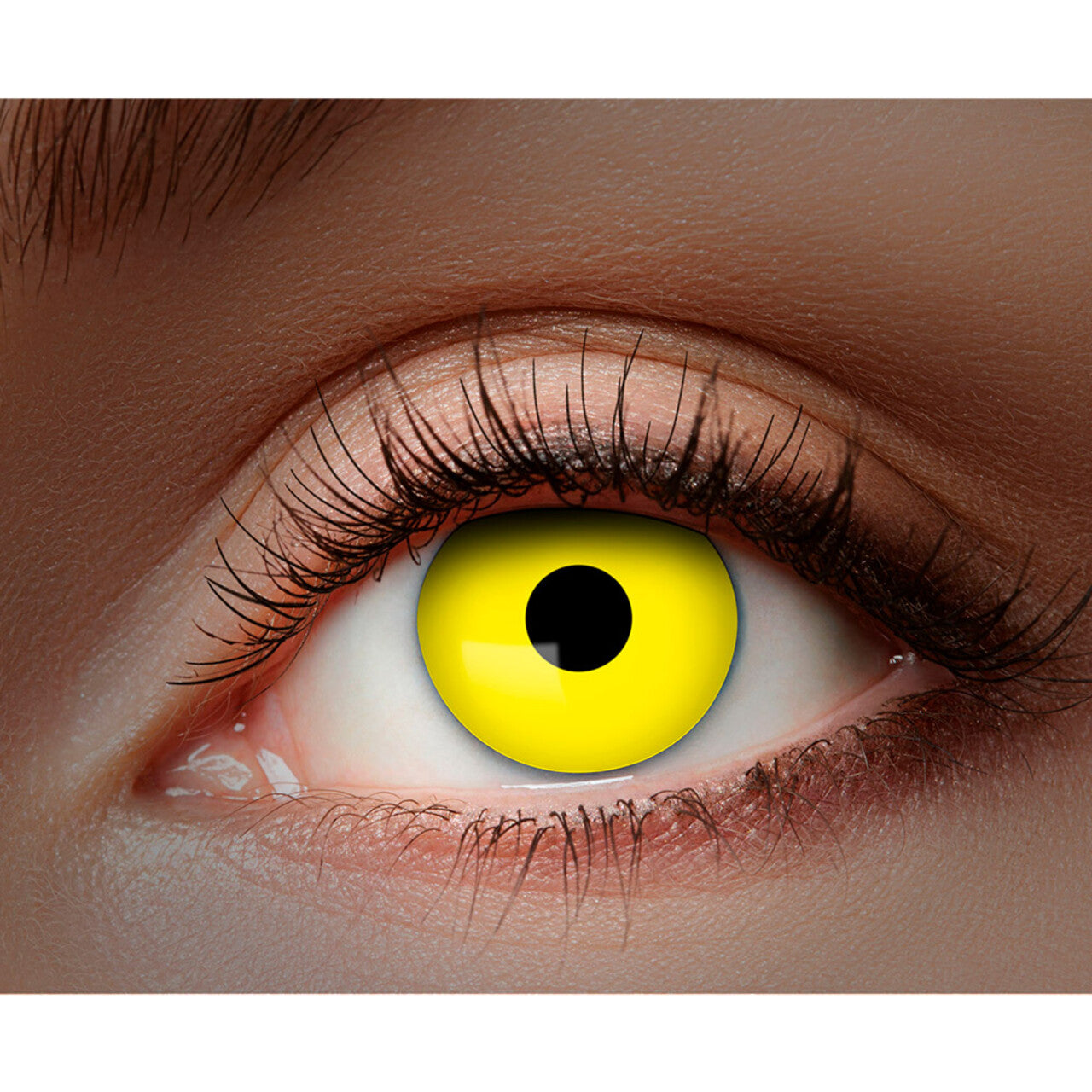 Op deze afbeelding zie je een Accessoires, van het merk Boland. Lenzen Yellow Monster Eyes Uv Possessed