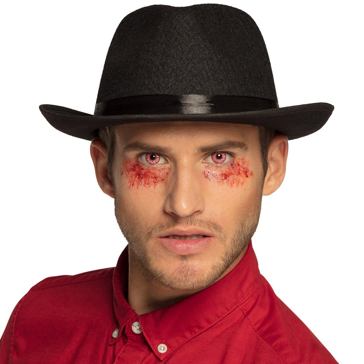 Op deze afbeelding zie je een Accessoires, van het merk Boland. Weeklenzen Outraged Rode Woeste Ogen
