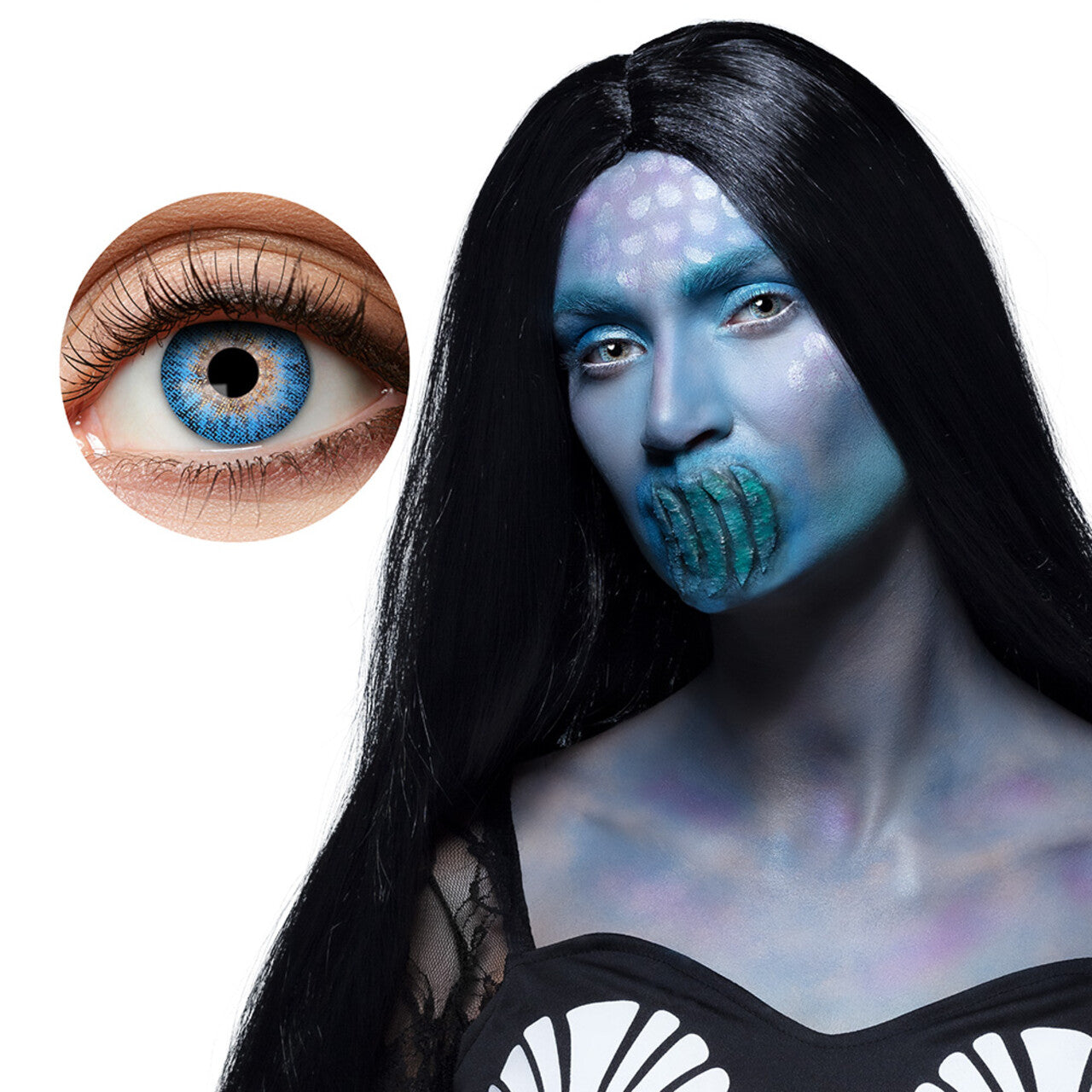 Op deze afbeelding zie je een Accessoires, van het merk Boland. Lenzen Beautiful Evil Mermaid