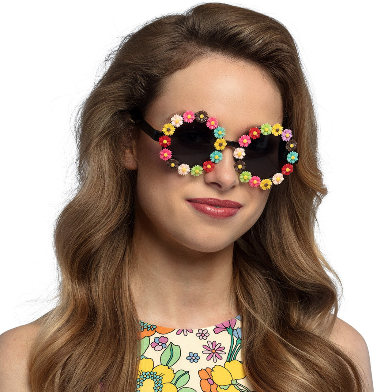 Op deze afbeelding zie je een Accessoires, van het merk Boland. Partybril Celeste Bloemenmeisje